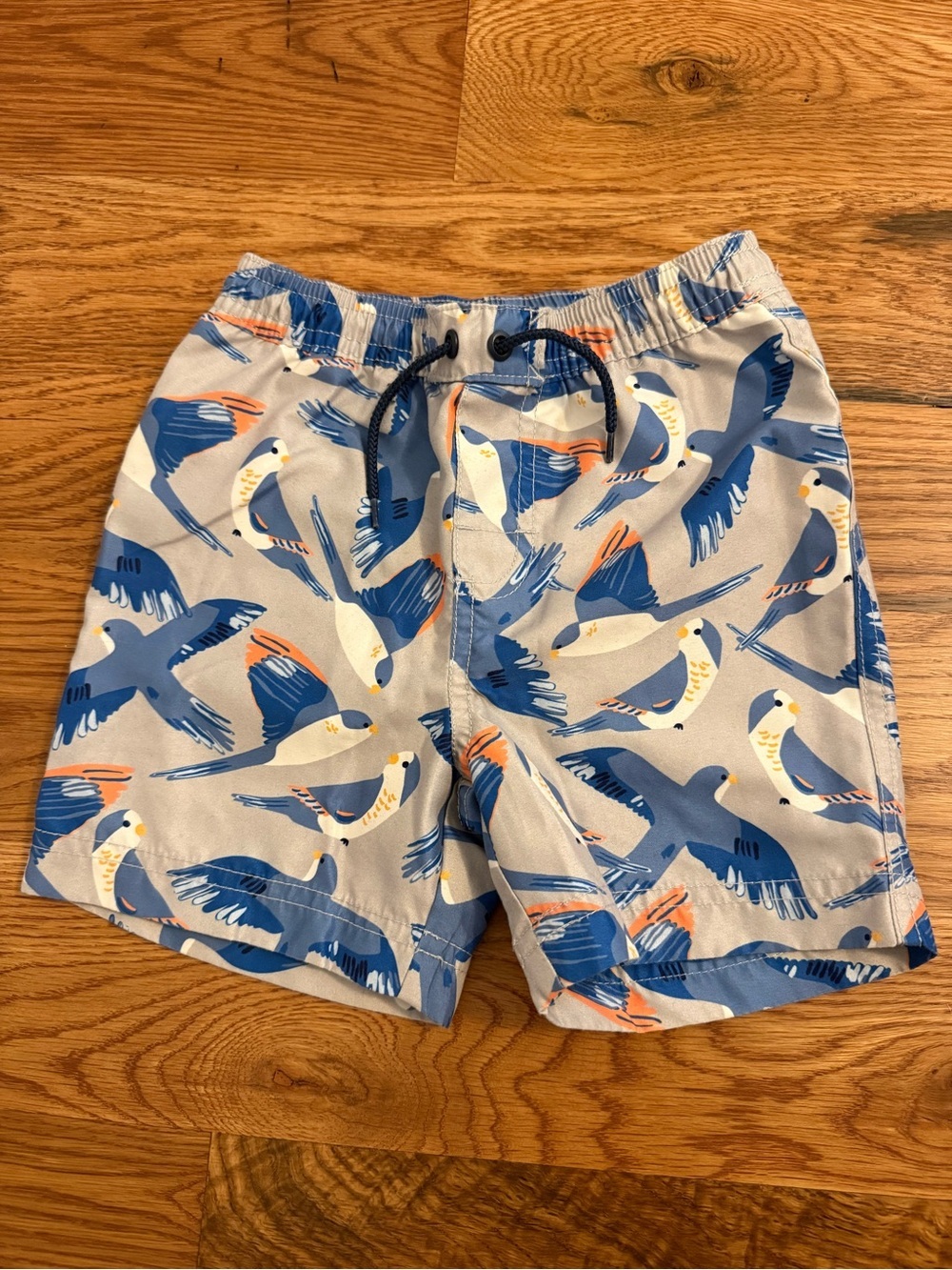 Tea Collection Toddler Boy Swim Trunks Size 3 Birds